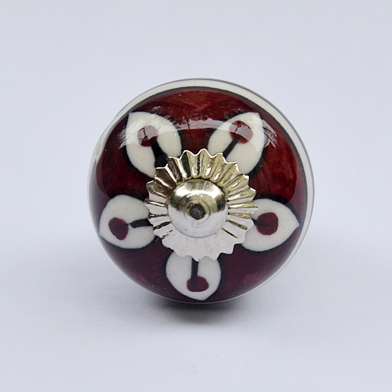Bouton de porte céramique de l'Inde