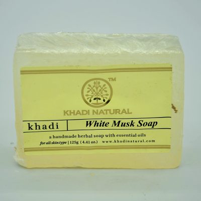 Savon Khadi indien au musc blanc
