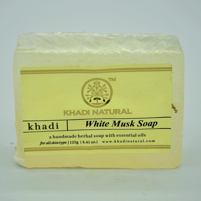 Savon Khadi indien au musc blanc