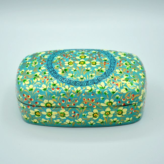 Coffret en papier mâché du Cachemire