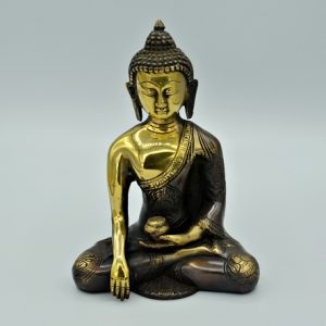Bouddha en laiton 20 cm.