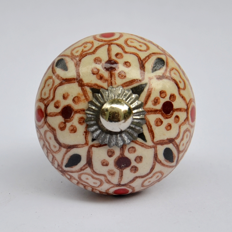 bouton de porte en céramique