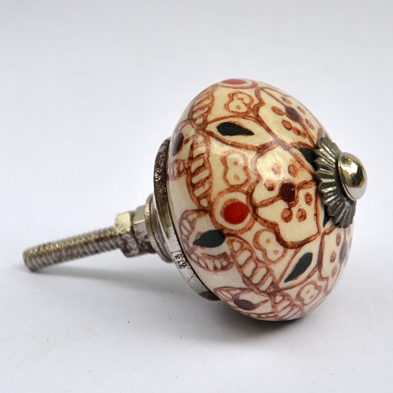 bouton de porte en céramique