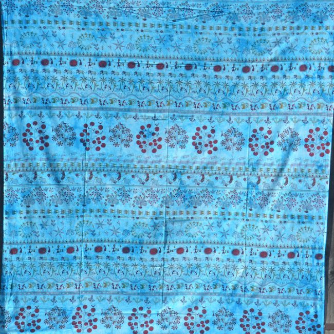 tenture indienne à motifs