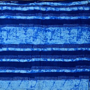 paréo coton bleu indigo