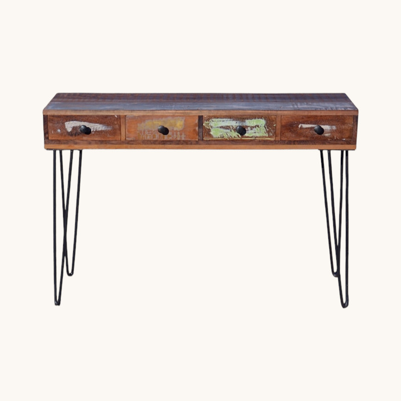 Console bois et fer 110 cm. – Image 3