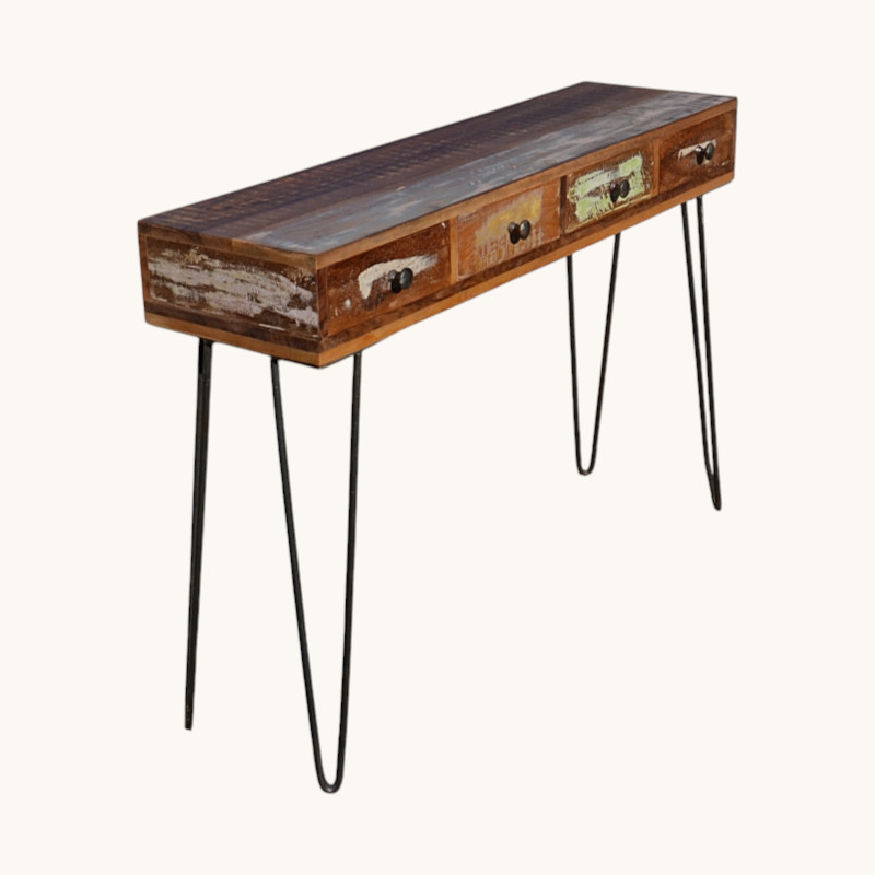 Console bois et fer 110 cm. – Image 2