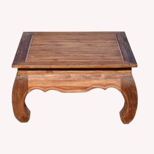 Table à opium en teck 70 cm.
