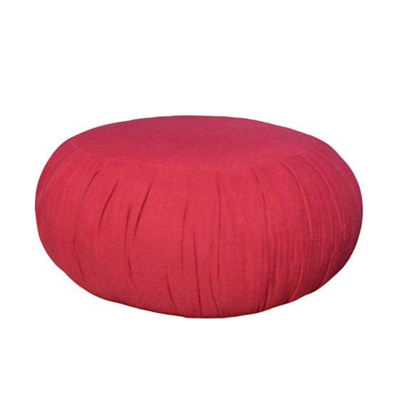Coussin de méditation rouge