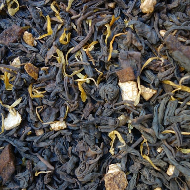 Thé Pu Erh à l'orange et au fruit de la passion