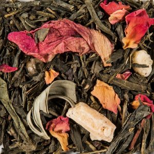 Thé vert Royal papaye et rose.